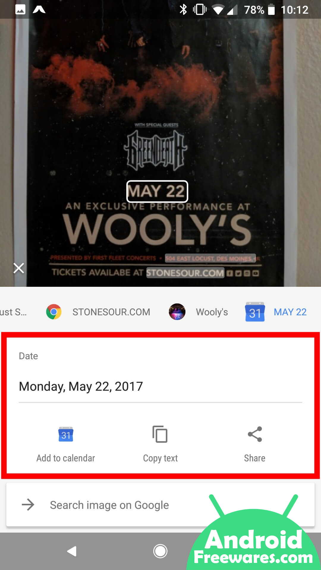 google lens add to calender