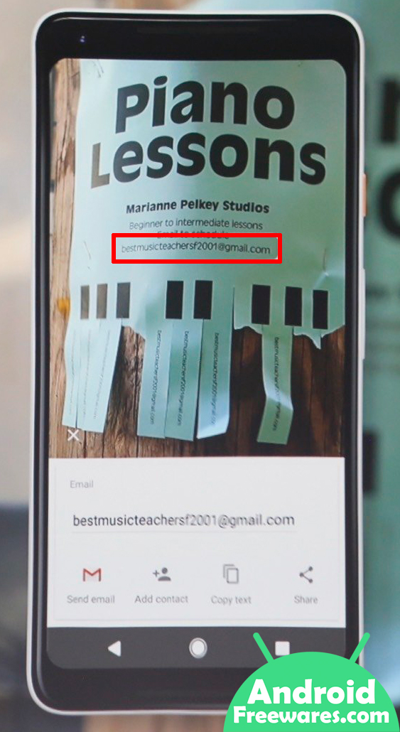 google lens open links